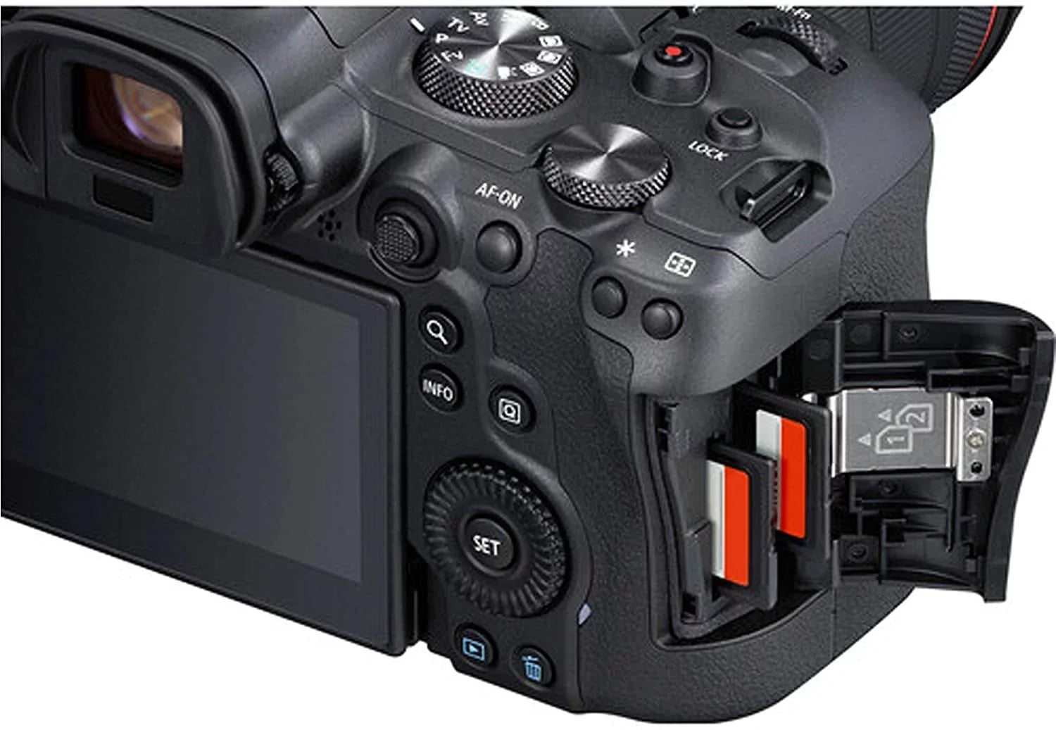 Canon EOS R6 Mirrorless Digital Camera with RF 24-105mm f/4-7.1 STM Lens + 75-300mm F/4-5.6 III Lens + 50mm f/1.8 STM Lens + 128GB Memory + Case + Tripod + Filters 43pc Bundle