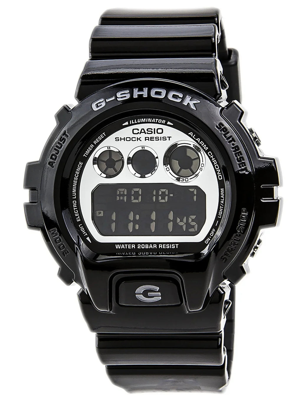 DW6900NB-1 Men's G-Shock Black Resin Auto Calendar Alarm Watch