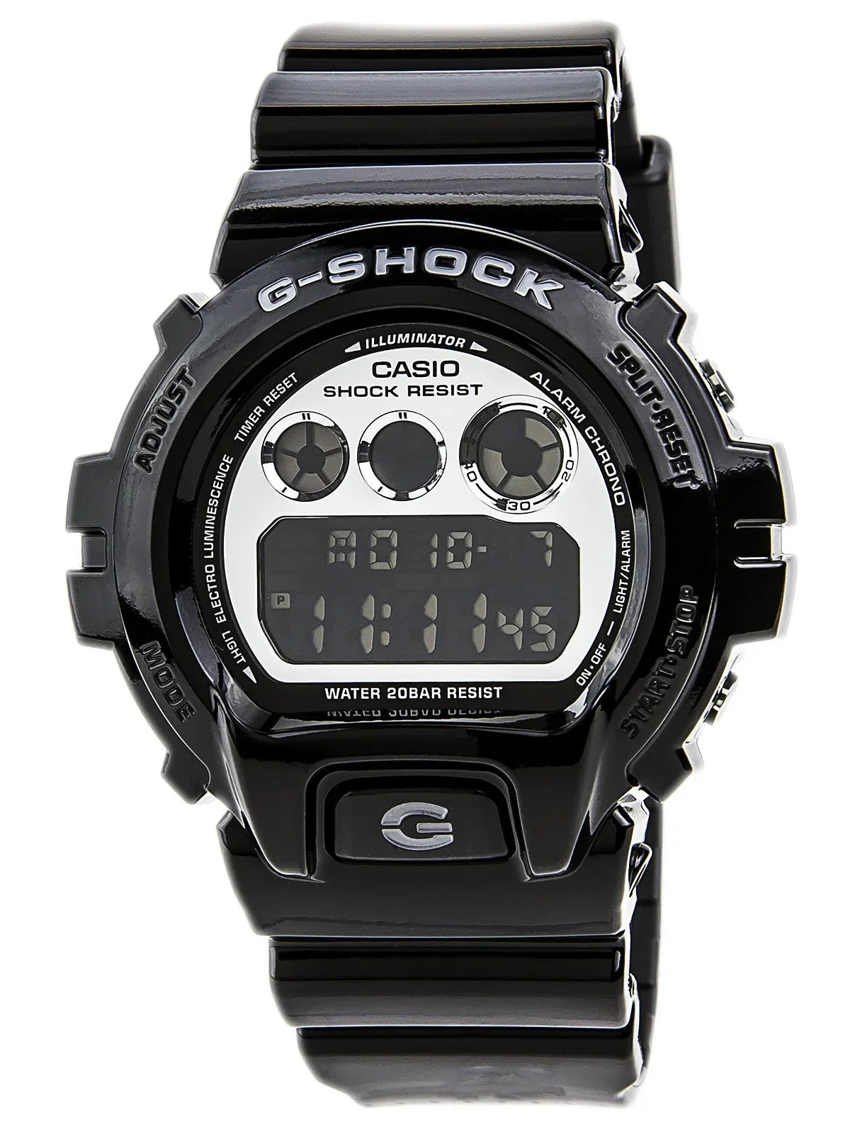 DW6900NB-1 Men's G-Shock Black Resin Auto Calendar Alarm Watch