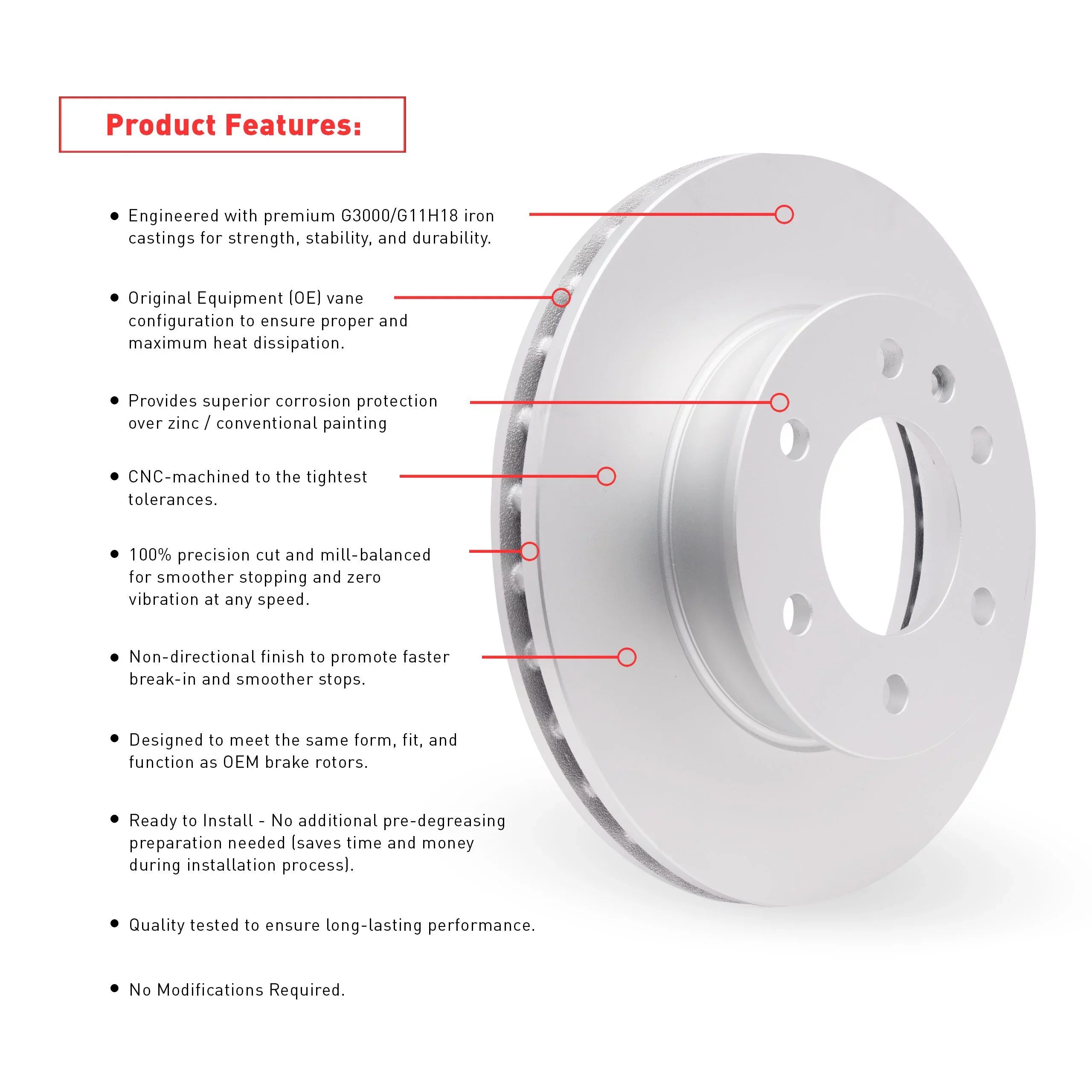 Dynamic Friction Company Front Geospec Brake Rotors with 3000 Series Ceramic Brake Pads includes Hardware 4312-67022 Fits select: 2011-2013 NISSAN JUKE, 2014-2017 NISSAN JUKE S/SV/SL/NISMO