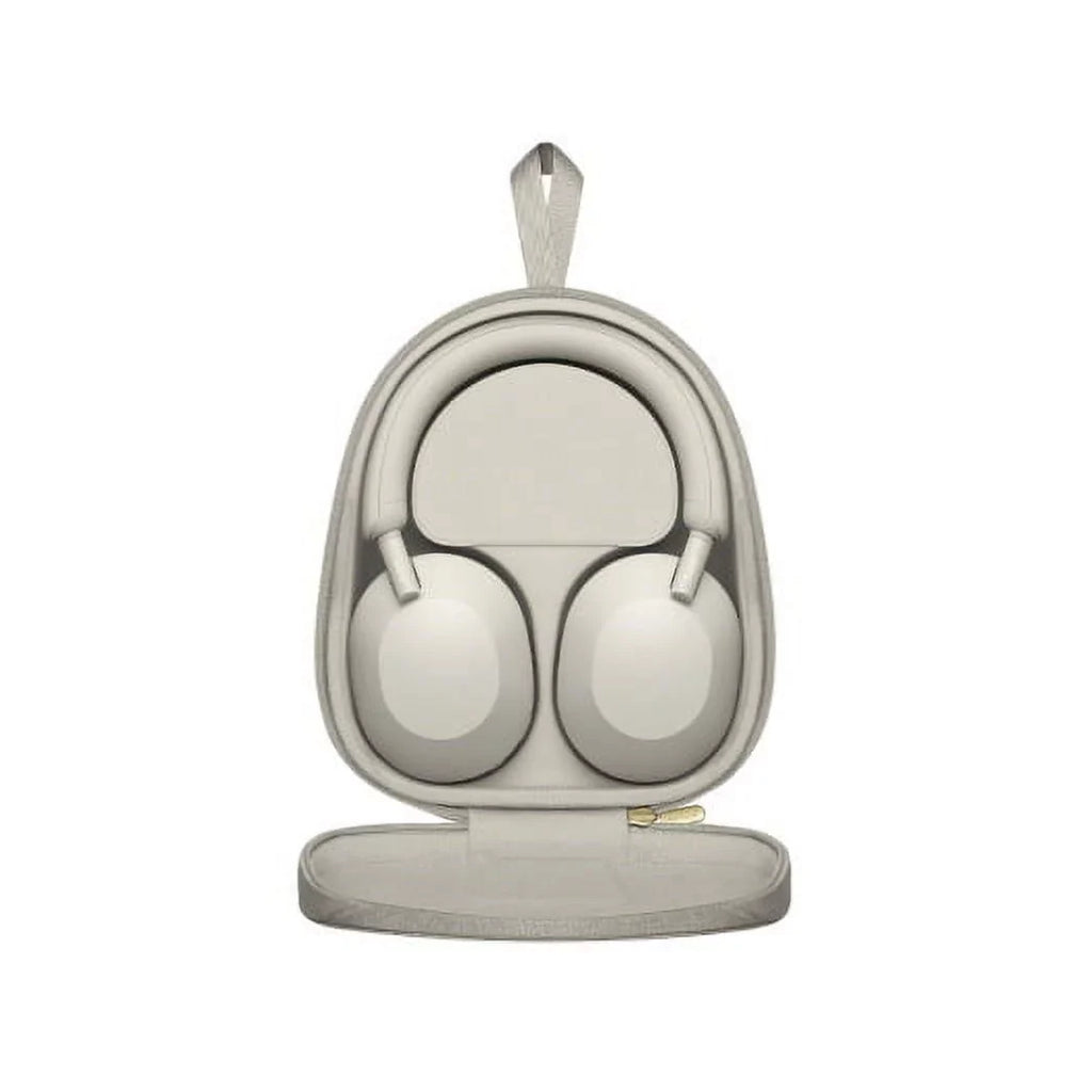 Sony WH-1000XM5 Wireless Noise Canceling Over-Ear Headphones (Silver) Bundle