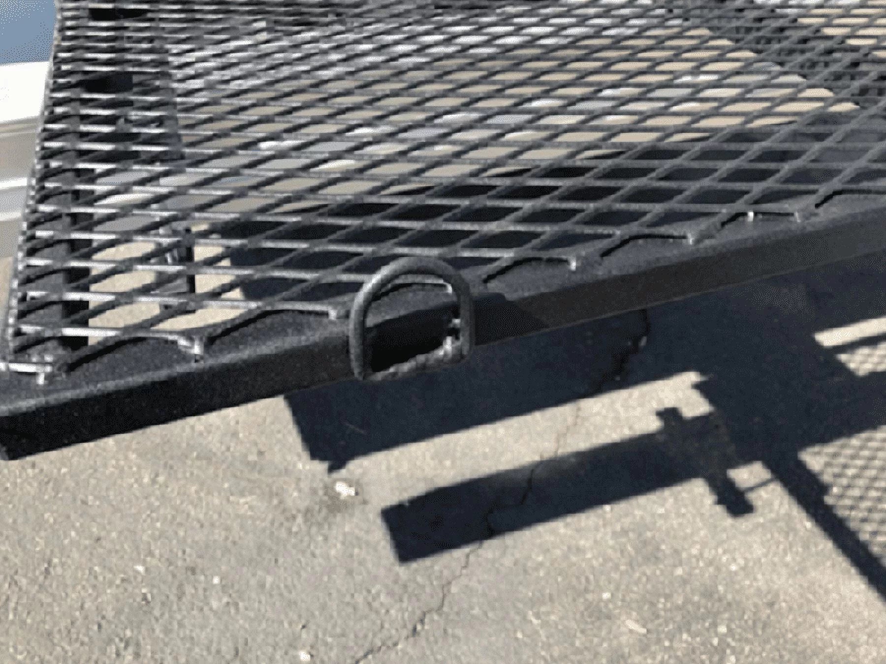 RV Bumper Storage Rack Heavy Duty Steel with Rugged Truck Bed Finish 72" x 20" Made in The USA