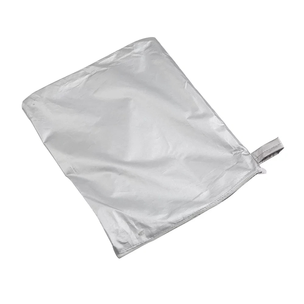 Boat Cover Yacht Protection Waterproof Heavy Duty Silver Reflective 300D Oxford Fabric Anti-smashing Durable and Tear Proof Fits V-HULL TRI-HULL Runabouts and Bass Boats 11-13FT