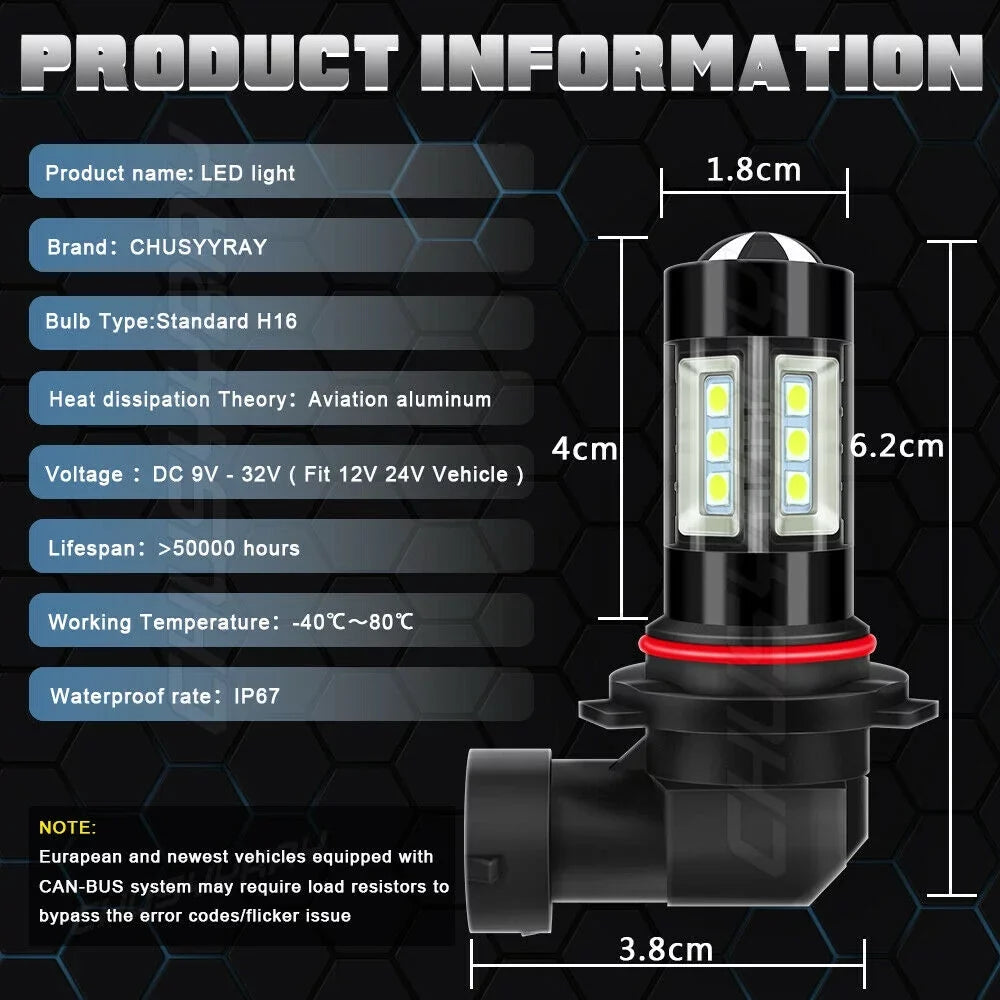 For Acura TL 2004 2005 2006 HID High/Low Headlight +Fog Light Bulbs