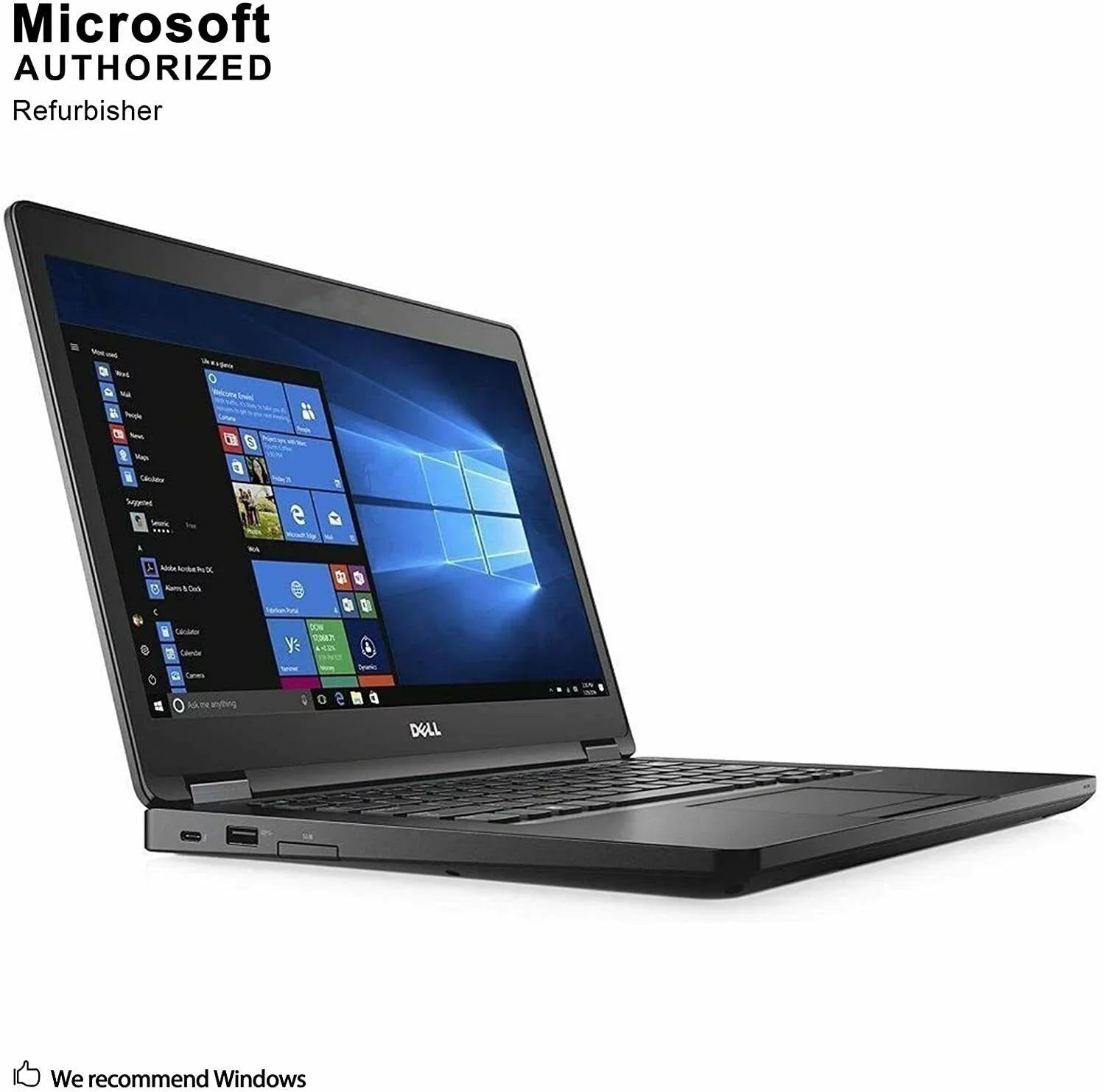 Refurbished Latitude 5480 Business Notebook, 14.0'' HD (1366 x 768) Non-Touch, Intel 6th Gen Core Intel Core i5-6300U, 16GB RAM, 256GB Solid State Drive, Intel HD 520 Graphics, Win OS 10 Pro