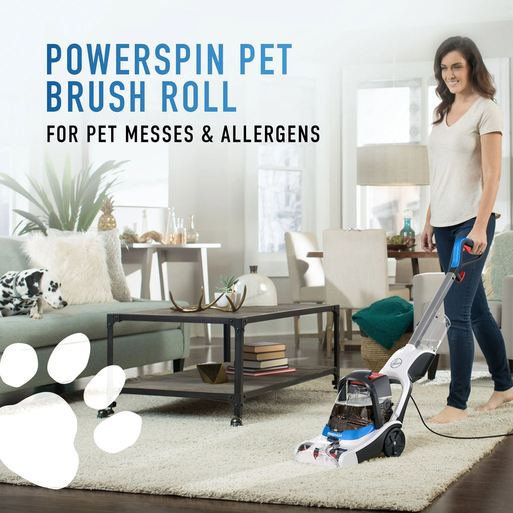 Hoover PowerDash Pet Compact Carpet Cleaner with Antimicrobial Pet Brushes FH50710