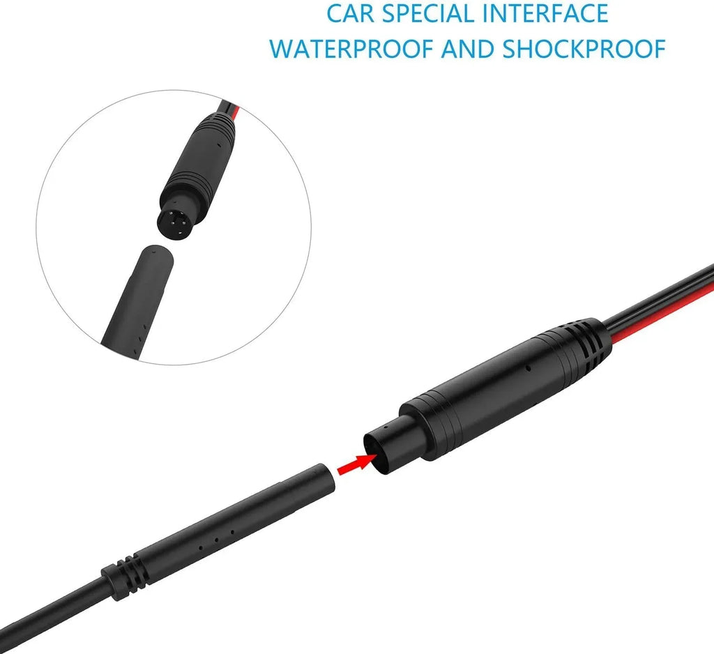 CAM122 Backup Camera Frame License Plate HD Night Vision Rear View 170° Angle Waterproof Compatible with Jensen Car Radio CAR110W CAR710 CAR710X CAR8000 CAR910W CAR910X CDR7011 CM901MIR CMR2720