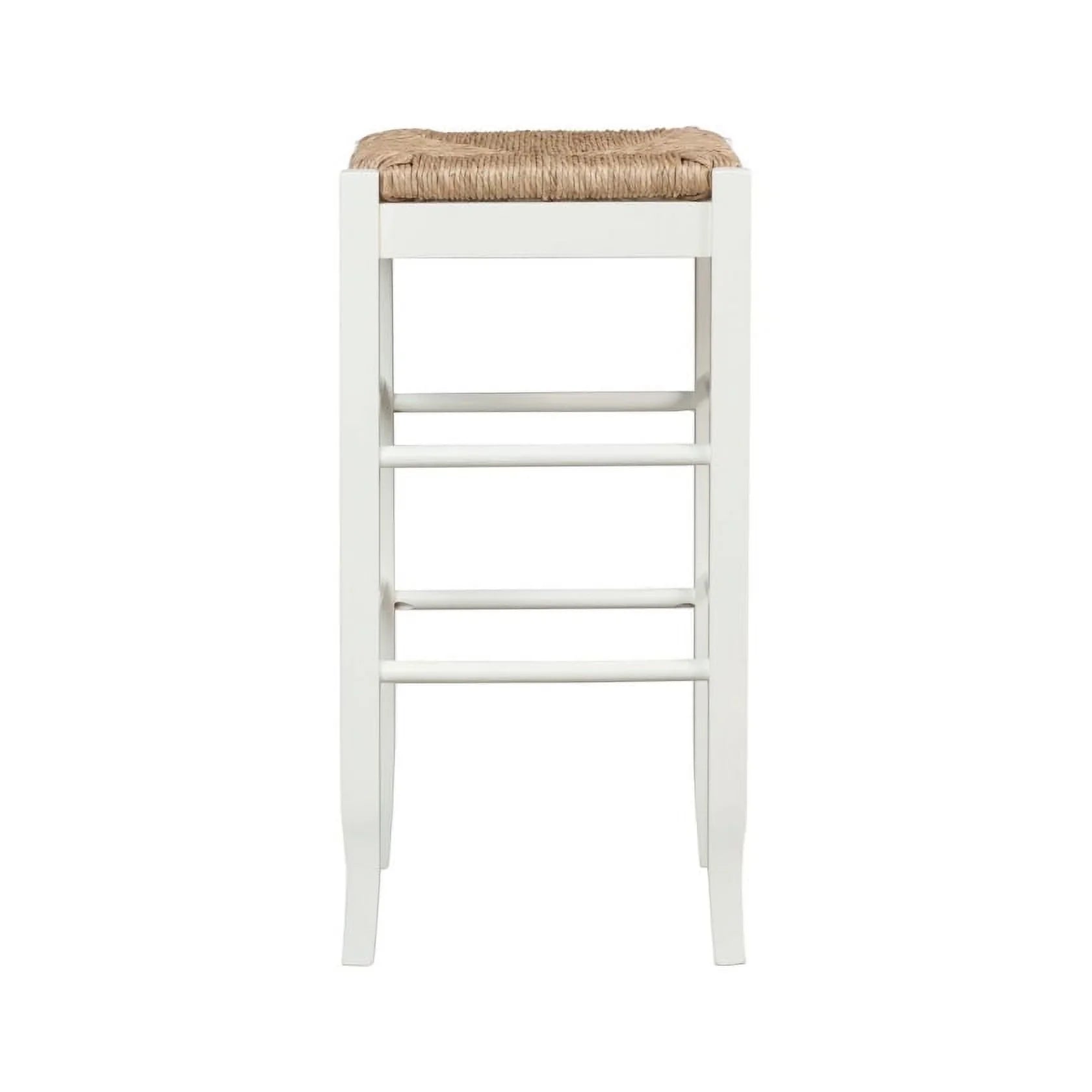 29" SQ Rush Stool, White