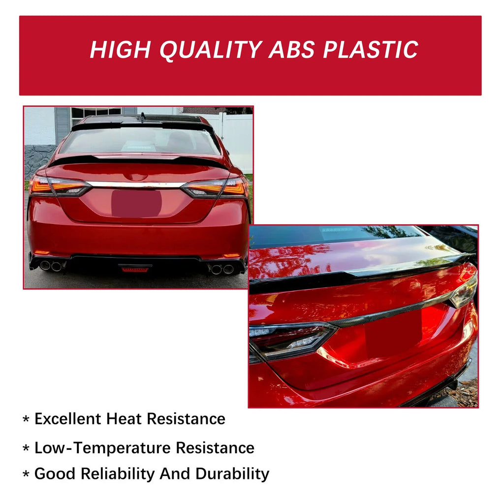 Kojem Rear Trunk Spoiler Lid Wing for 2018-2021 Toyota Camry SE XSE LE XLE M4 Style 19 20 Glossy Black