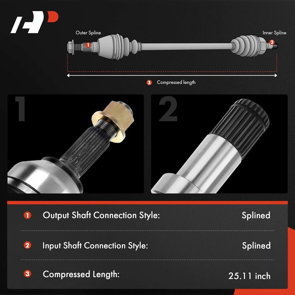 A-Premium CV Axle Shaft Assembly Compatible with Ford F-150 SVT Raptor 2010 2011 2012 2013 2014, Front Right Passenger Side, Replace# 1700-701225