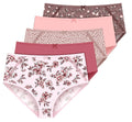Delta Burke Women's Stretch Microfiber Brief Panties 5-Pack Size 7
