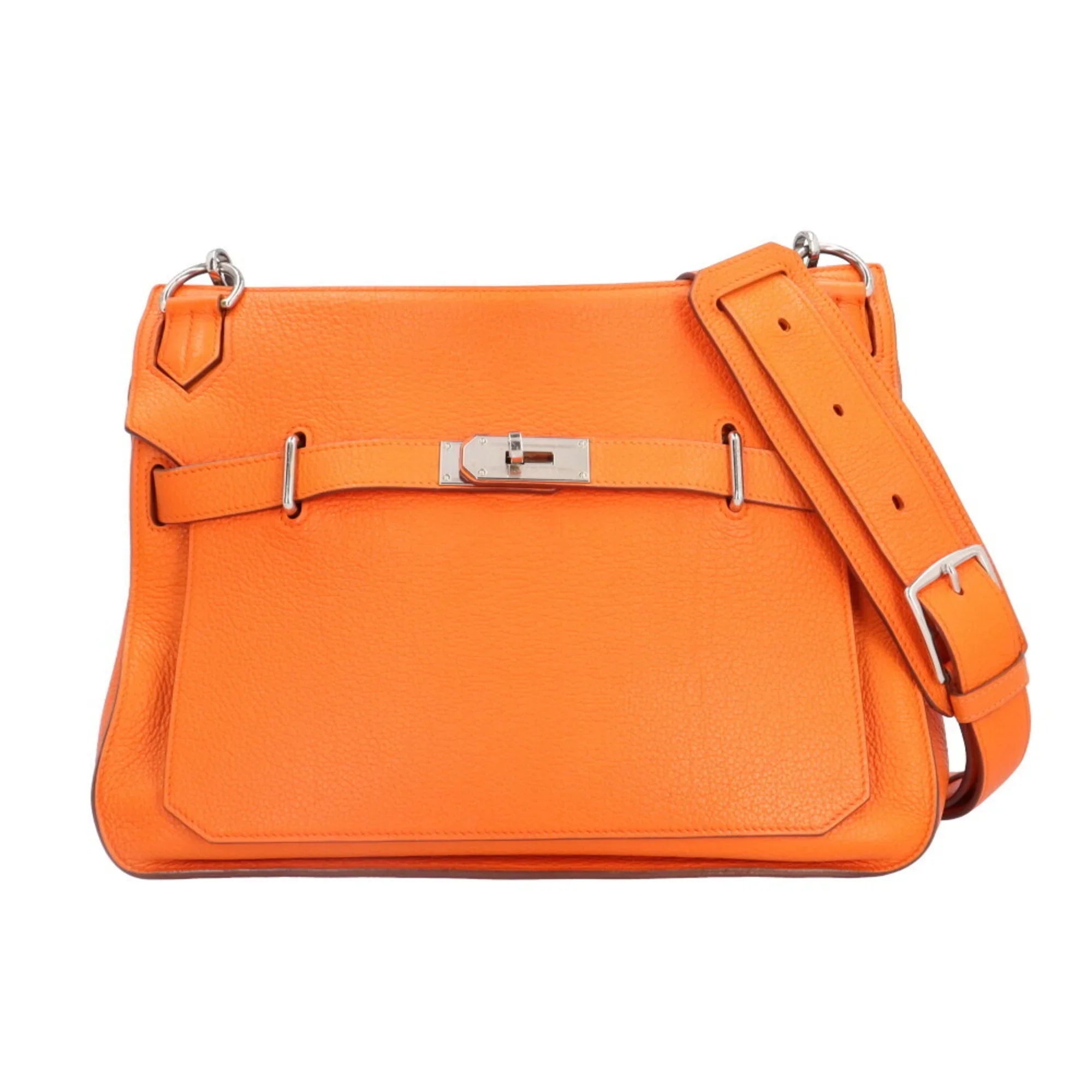 Pre-Owned Hermes Gypsière 34 Shoulder Bag Taurillon Clemence Orange Women's HERMES BRB10010000013133 (Good)