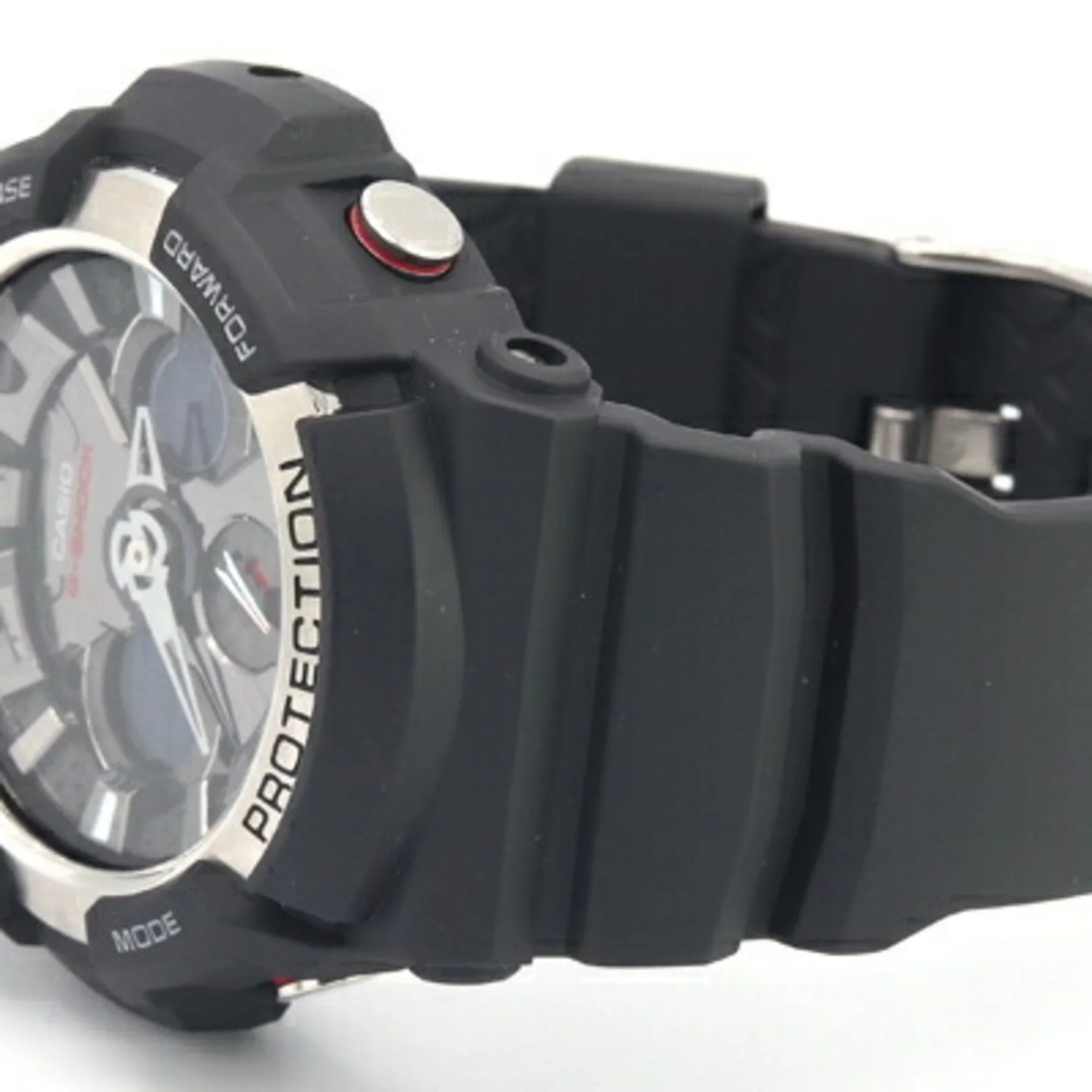 Pre-Owned Casio Men's Watch G-Shock GA-200 Black Dial Resin Stainless Steel Quartz Digital Analog Rubber GSHOCK G-SHOCK CASIO (Like New)