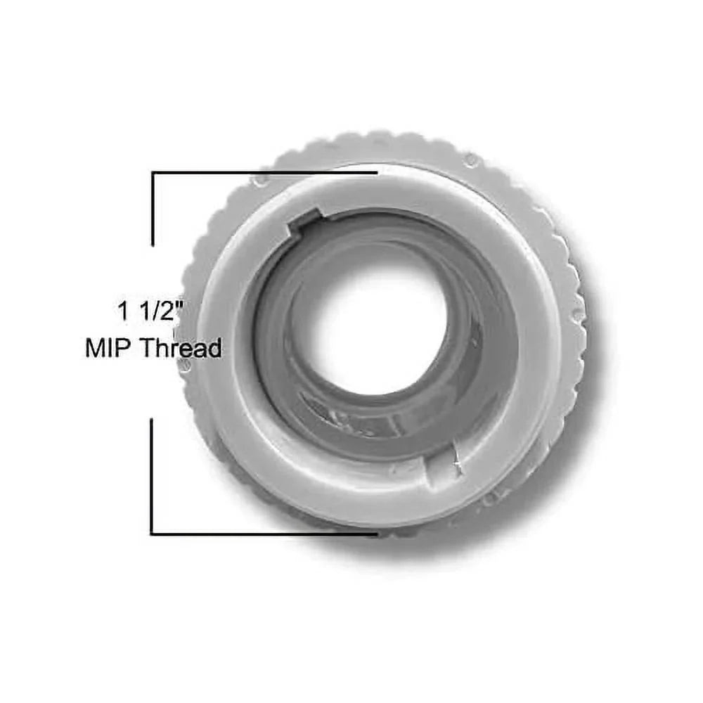 DPM Heavy-Duty Pro Directional Flow Hydrostream Fitting For Pool & Spa | Inlet Jet Return Fitting 1 1/2" MIP Thread For Inground Swimming Pool & Spa | Rotating Eyeball (Slotted Opening, 10 Pack)
