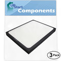 3-Pack Replacement for Blueair 205 Air Purifier Filter - Compatible with Blueair 200 & 300 Air Filter