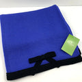 Kate Spade New York Contrast Bow Muffler Ensemble Blue Knit Women's Scarf
