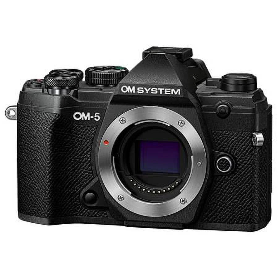 OM-5 Mirrorless Digital Camera with M.Zuiko Digital ED 12mm f/2 Lens, Black