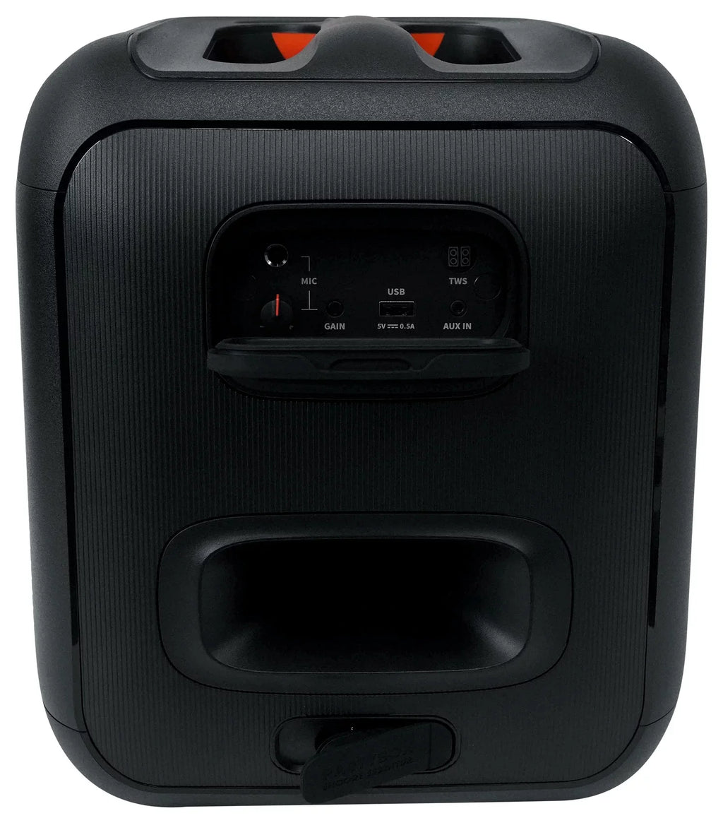 JBL Partybox Encore Essential Portable Compact Party Speaker w LED+Wireless Mics