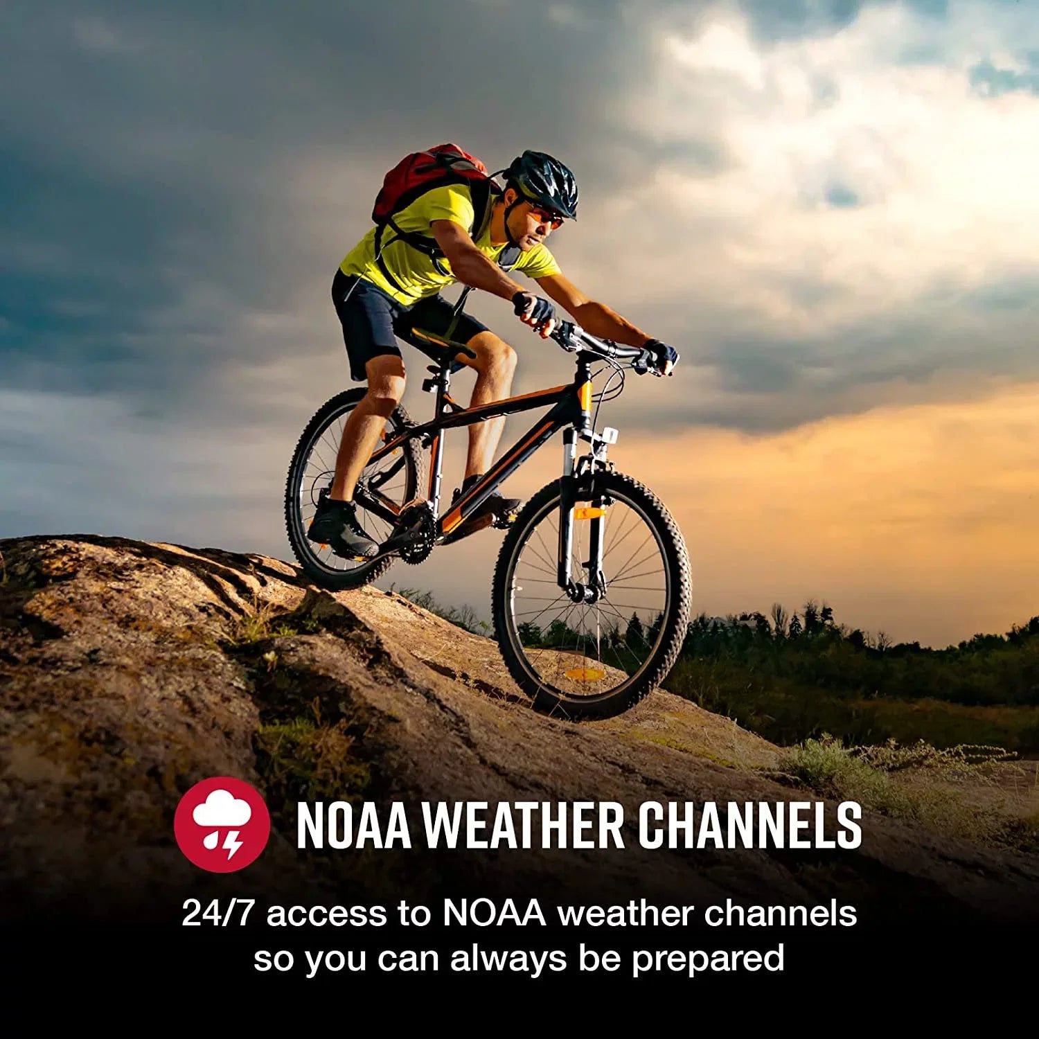 Cobra CXT1095 Emergency Two-Way Radios (1-Pack) IP67 Certified Waterproof Walkie Talkies Up to 40 Mile Range 22 Channels NOAA Weather Channels UHF/FM Ultra-Clear Reception With Surveillance Headset