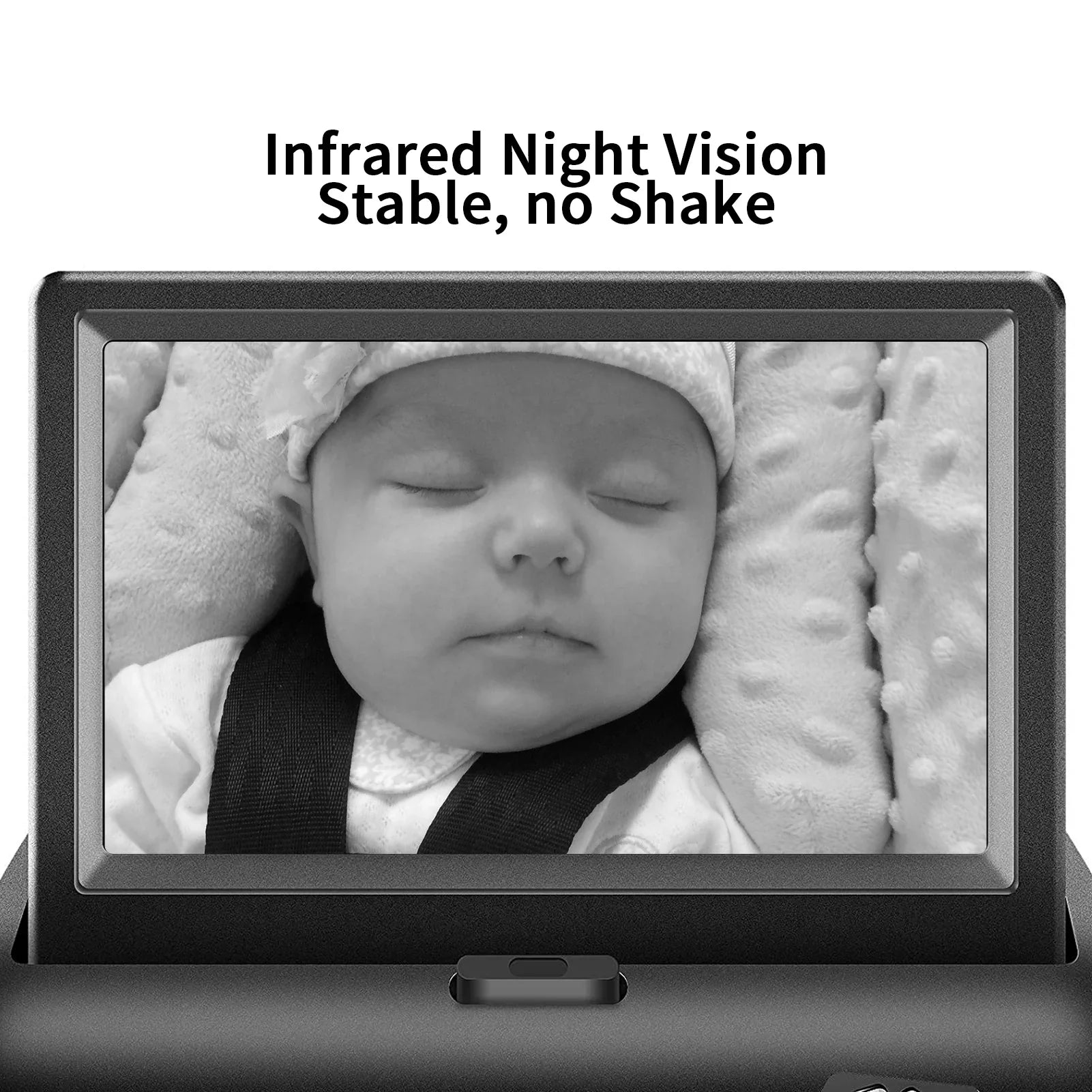 Radirus Car Baby Camera, Crystal Clear View Monitor with Infrared Night Vision, Ideal for Rear Facing Seat