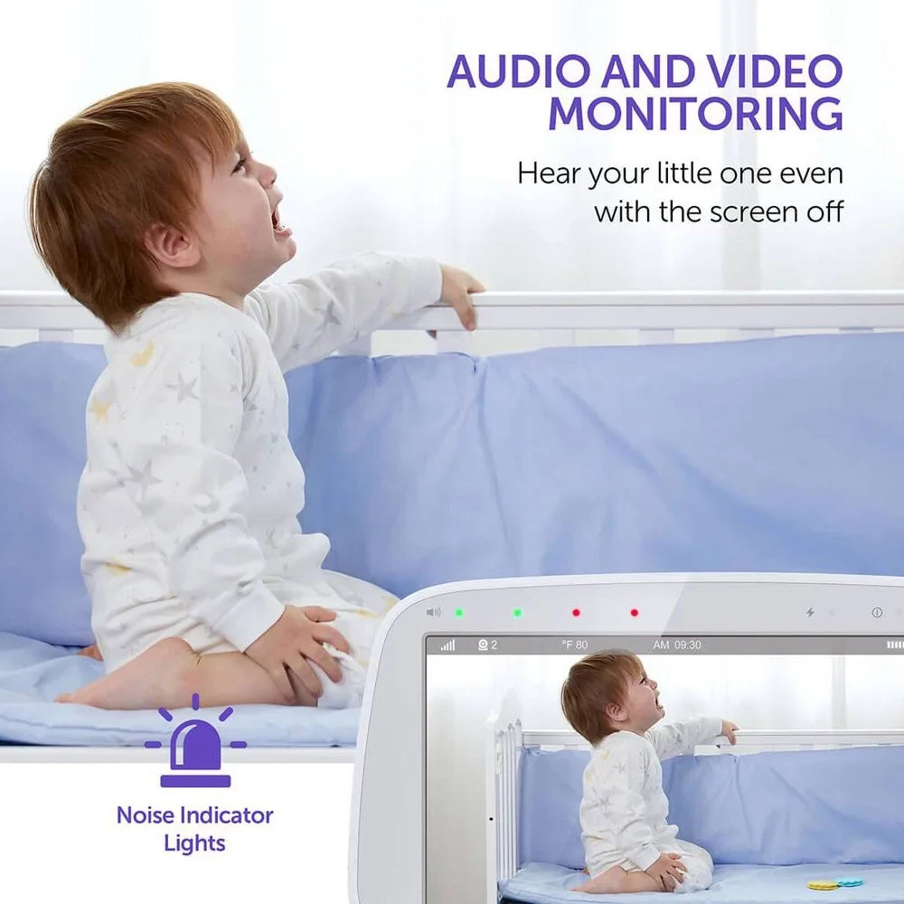 VAVA Video Baby Monitor with 5" 720P Handheld Screen and 2-Way Audio, White