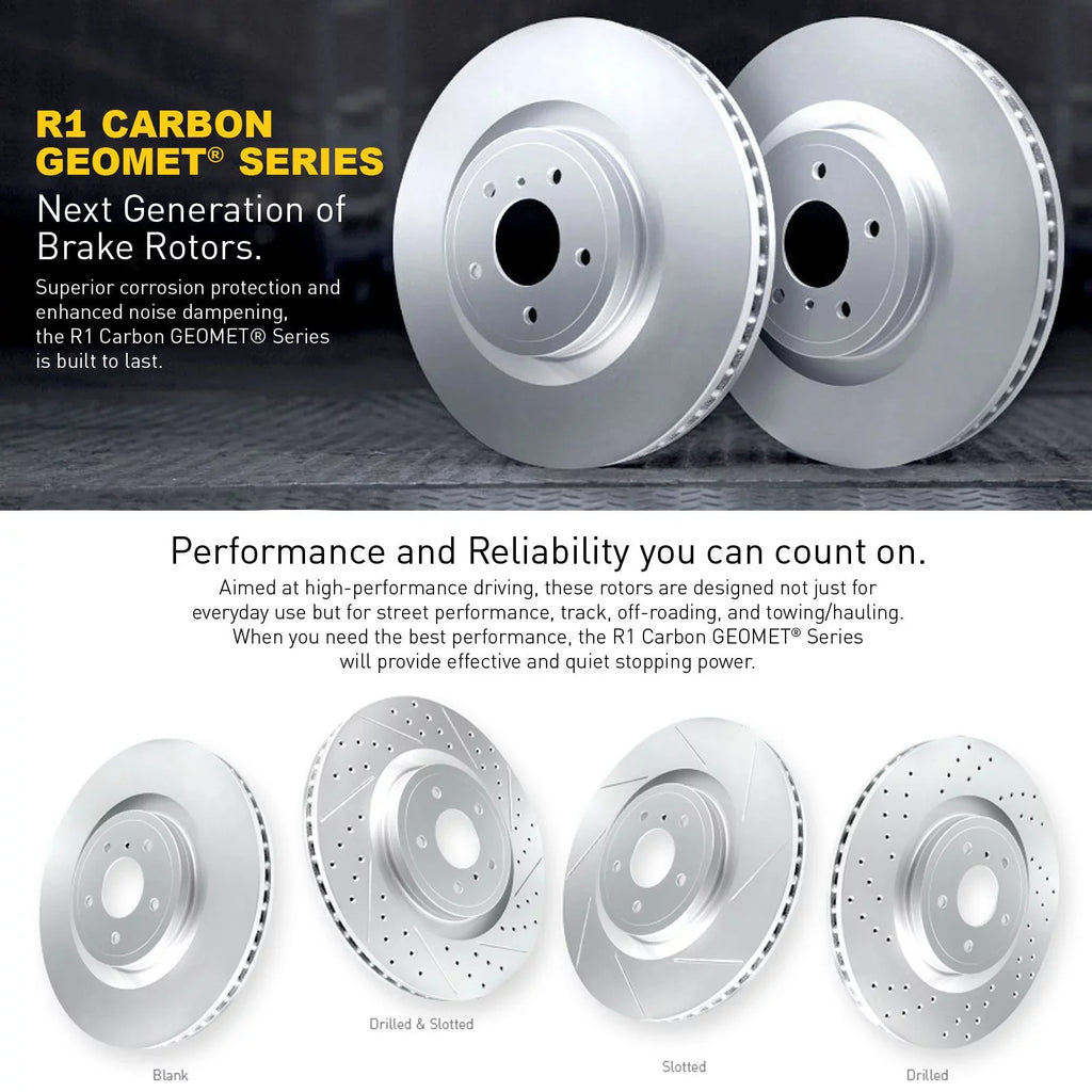 R1 Concepts Wdpn2 20013 R1 Concepts Brake Rotor Carbon Coated Fits select: 2016 ,2021-2022 JAGUAR XF