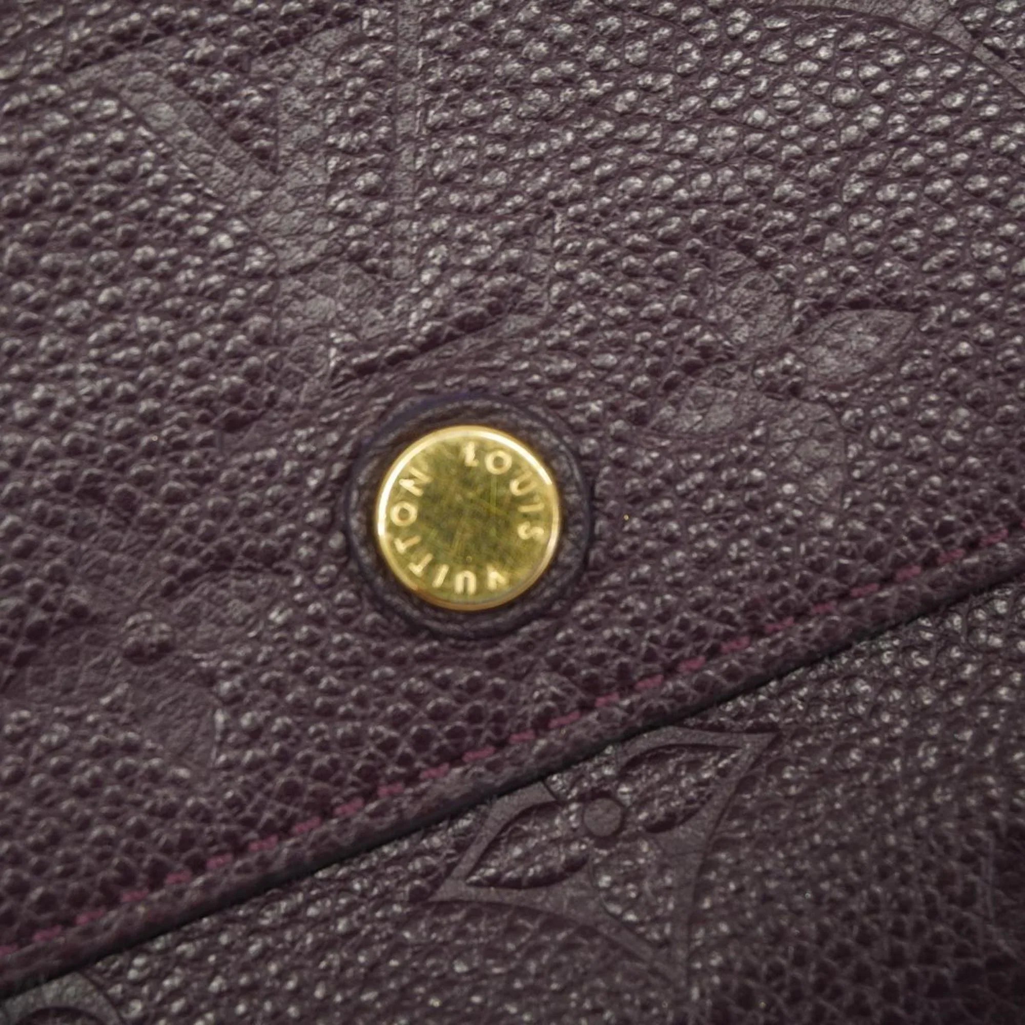 Pre-Owned Louis Vuitton Tri-fold Long Wallet Monogram Empreinte Portefeuille Virtuose M60294 Orb Ladies (Good)