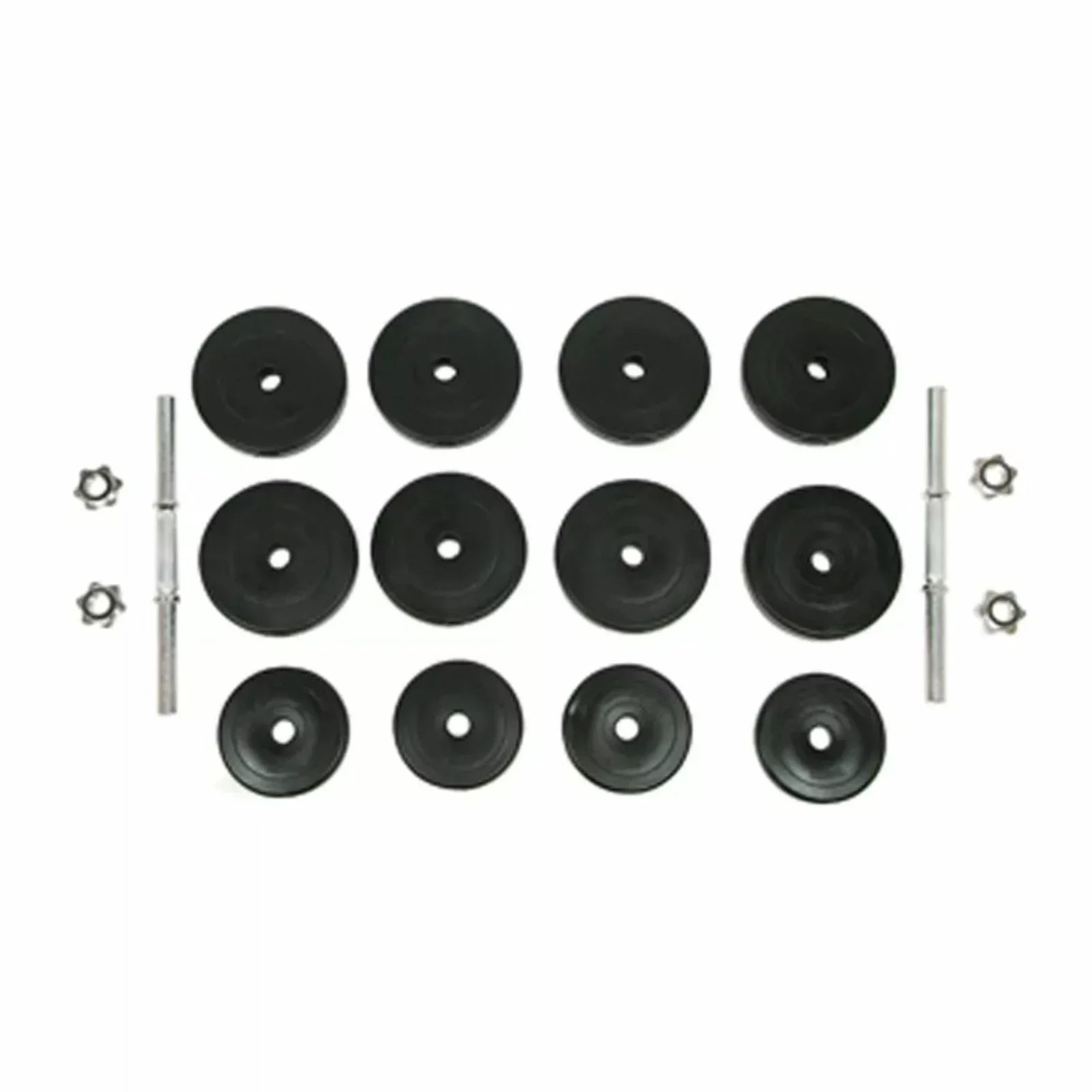 Dcenta 18 Piece Dumbbell Set 66.1 lb Weightlifting and Strength Training for Home Gym