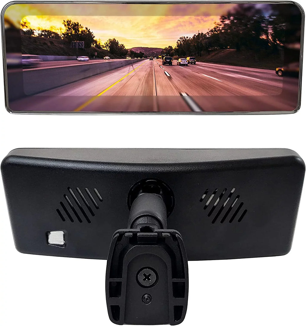 Master Tailgaters Universal Frameless Rear View Mirror with 7" LCD Display, 4 Video Inputs & Enhanced Visibility