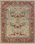 Aria Quinton Ivory/Red Rug, 7'10" x 9'11"