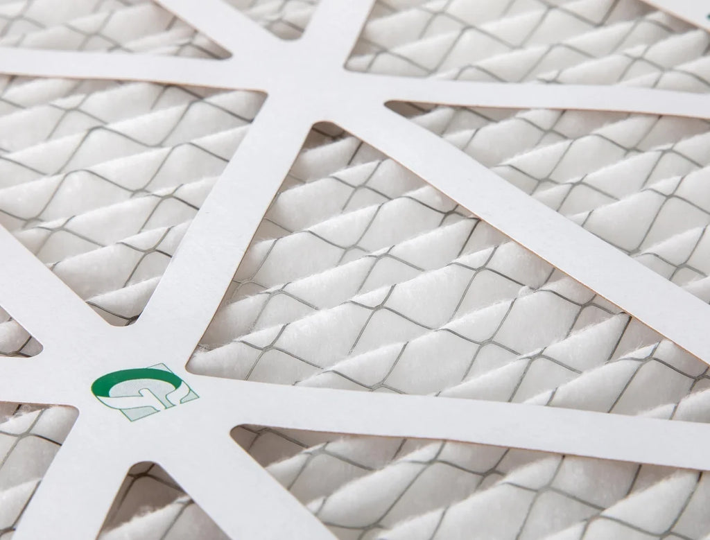 12x24x4 MERV 10 Pleated HVAC Air Filters by Glasfloss. ( Quantity 5 ) Exact Size: 11-3/8 x 23-3/8 x 3-3/4