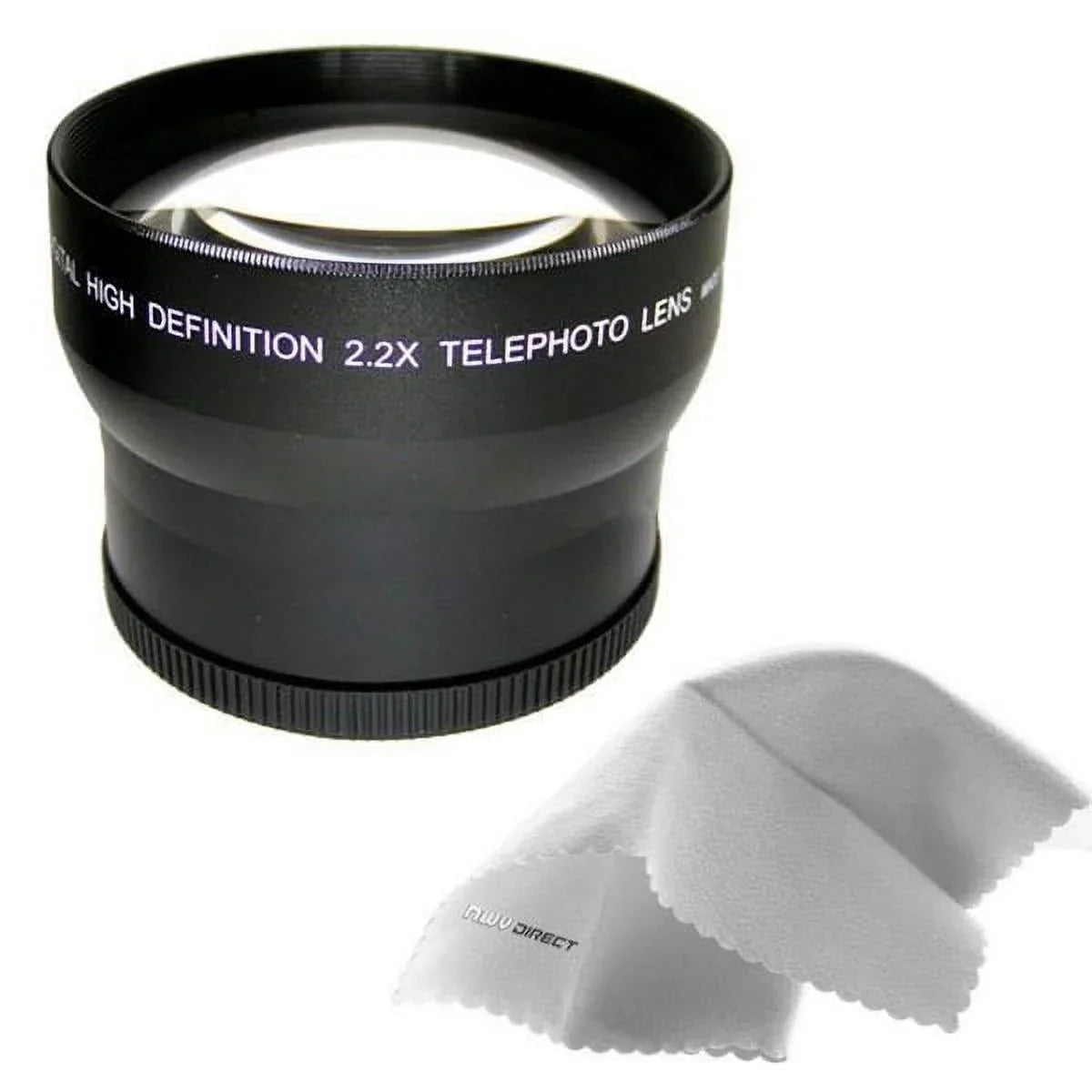 Nikon Coolpix P510 2.2x High Definition Telephoto Lens Made By Optics + Lens Adapter + Nwv Direct Micro Fiber Cleaning Cloth