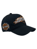 Harley-Davidson Men's Embroidered H-D Curved Bill Adjustable Baseball Cap- Black, Harley Davidson