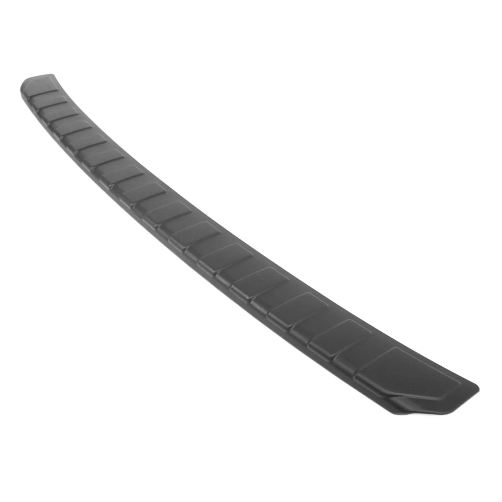 Ikon Motorsports Rear Bumper Protector Trim Compatible With 2018-2023 Subaru Forester 5th, Unpainted Black Factory Style PP Trunk Sill Trim Plate Cover Guard Scratch Cover Pad