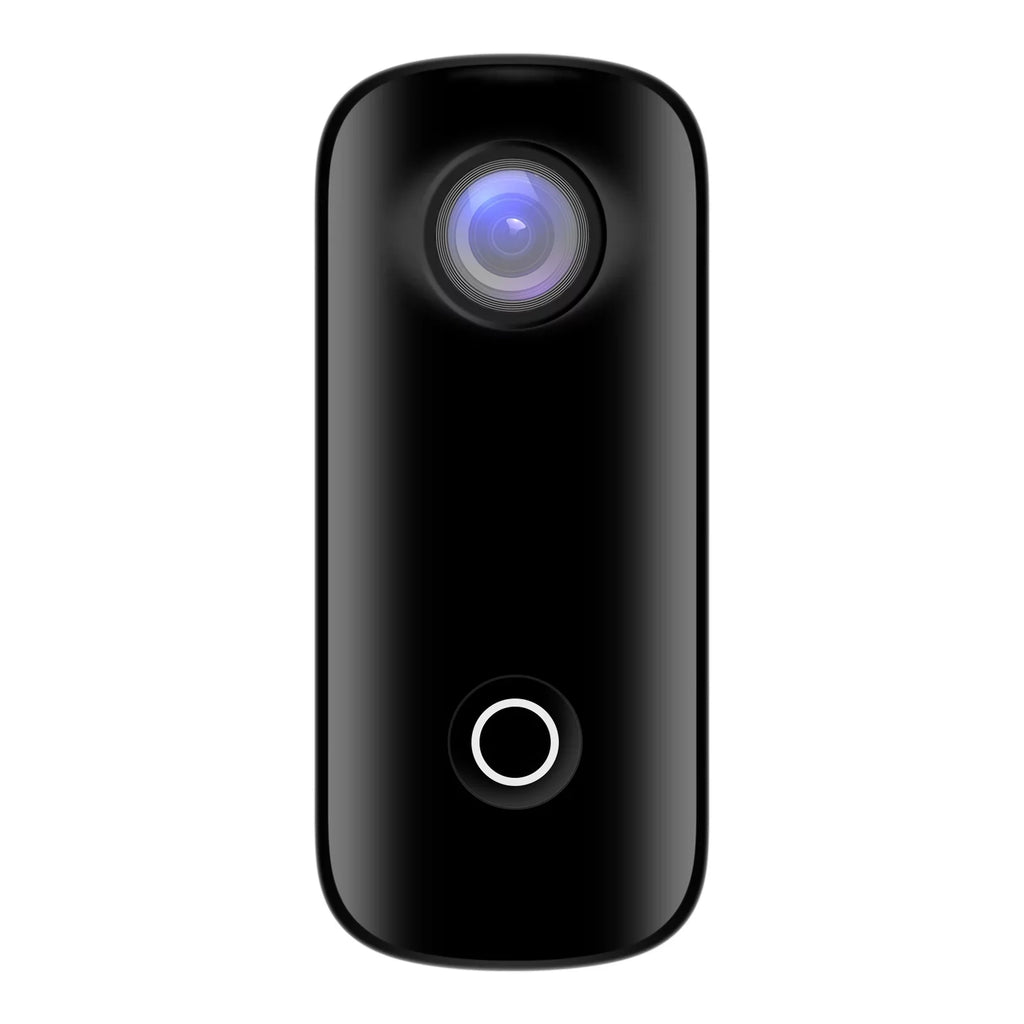 SJCAM C100+ Mini Action Camera 2K 30fps Video Digital Camera 30M Waterproof Magnetic Body Built-in Rechrageable Battery WiFi Connection APP Sharing with Waterproof Case Back Clip Lanyard
