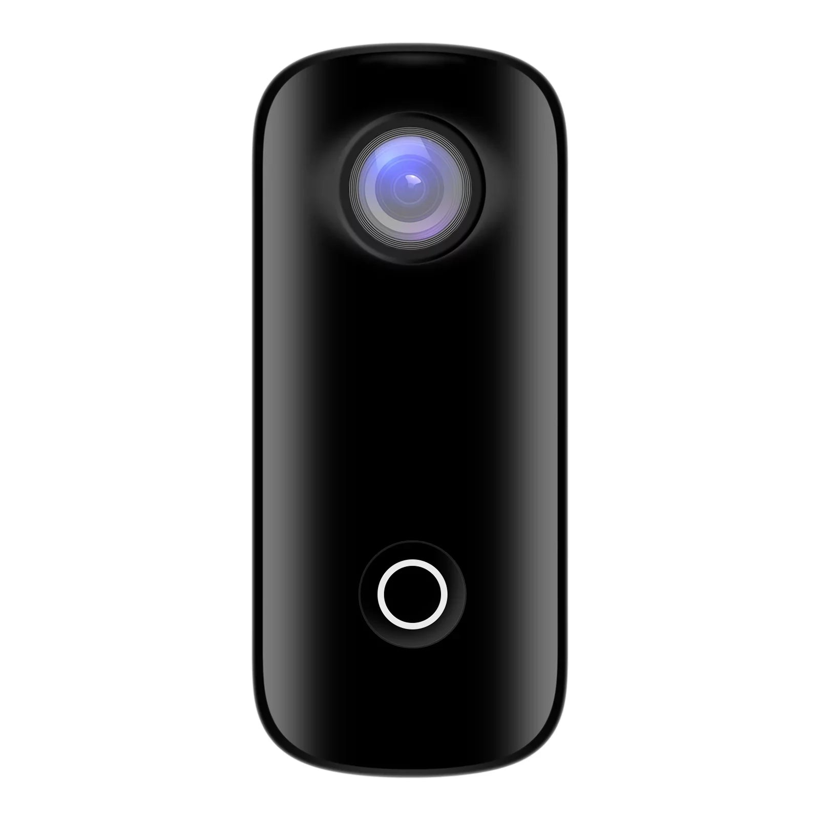 SJCAM C100+ Mini Action Camera 2K 30fps Video Digital Camera 30M Waterproof Magnetic Body Built-in Rechrageable Battery WiFi Connection APP Sharing with Waterproof Case Back Clip Lanyard