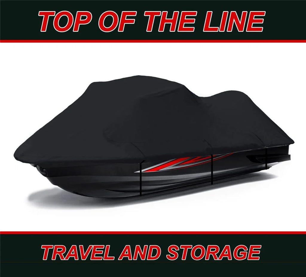 BLACK 600 DENIER JetSki Cover Compatible for Jet Ski PWC Cover Compatible for Yamaha FZS FZ S 2009 2010 2011 2012 2013 2014 2015 2016