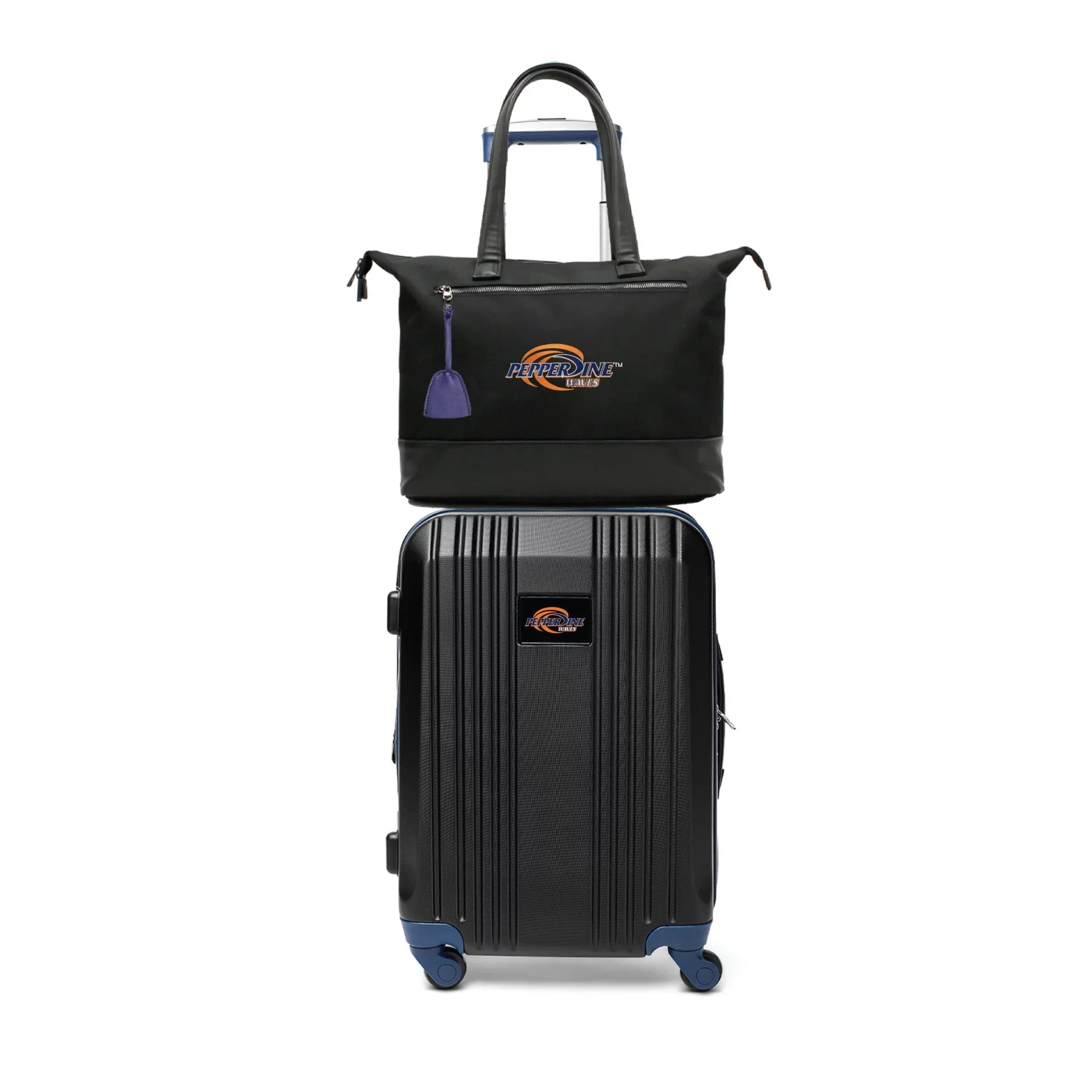 MOJO Pepperdine Waves Premium Notebook Tote Bag and Luggage Set
