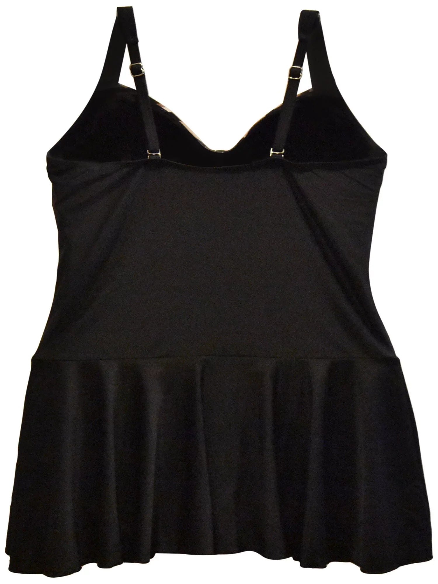Heat Women's Plus Size Shirred Swimdress Swimsuit