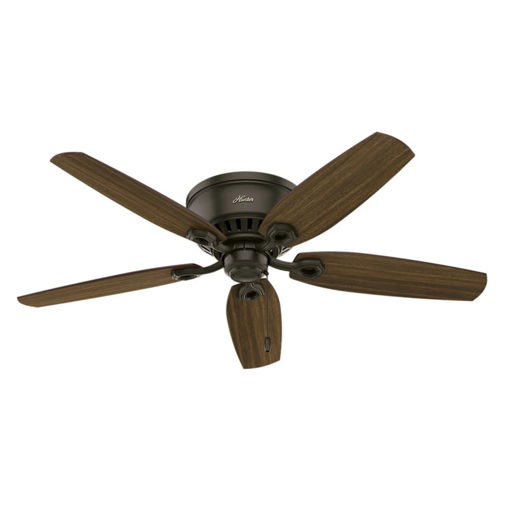 Hunter Fan Company Builder Low Profile 52" Ceiling Fan w/ Pull Chain, Snow White