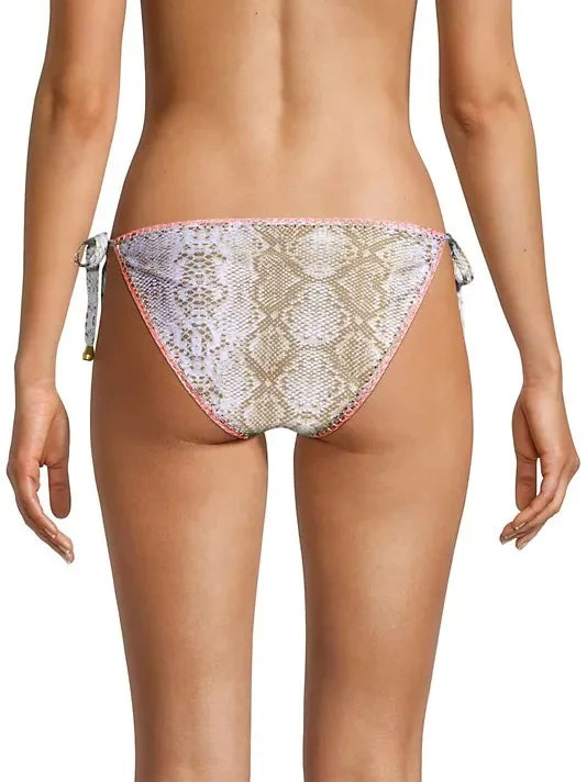 Ramy Brook Womens Myra Side Tie Embellished Swim Bottom Separates