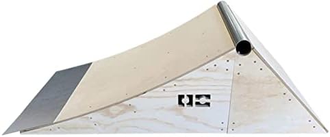 OC Ramps Launch WR - Wood Skateboard Launch Ramp with Coping and Wall Ride - Blast Over the Launch Ramp or Hit the Back Wall Ride for Endless Tricks - Great for BMX, Scooters and Inline Skaters