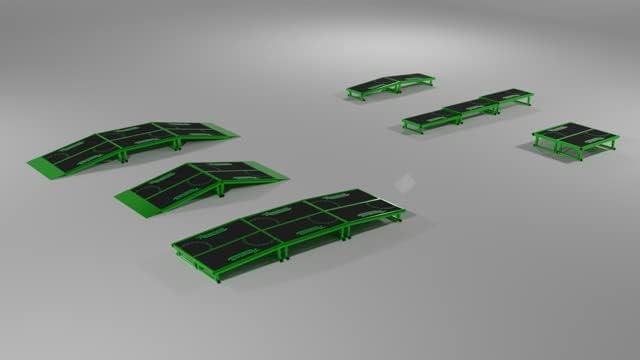 Ramptech 5-0 Skate Table (2' Wide x 4' Long) - Weatherproof, Heavy-Duty Indoor and Outdoor Skateboard Ramp - Portable, Modular, Expandable, Connectable Skateboard ramp