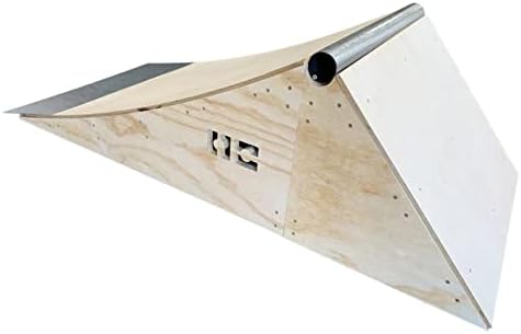 OC Ramps Launch WR - Wood Skateboard Launch Ramp with Coping and Wall Ride - Blast Over the Launch Ramp or Hit the Back Wall Ride for Endless Tricks - Great for BMX, Scooters and Inline Skaters