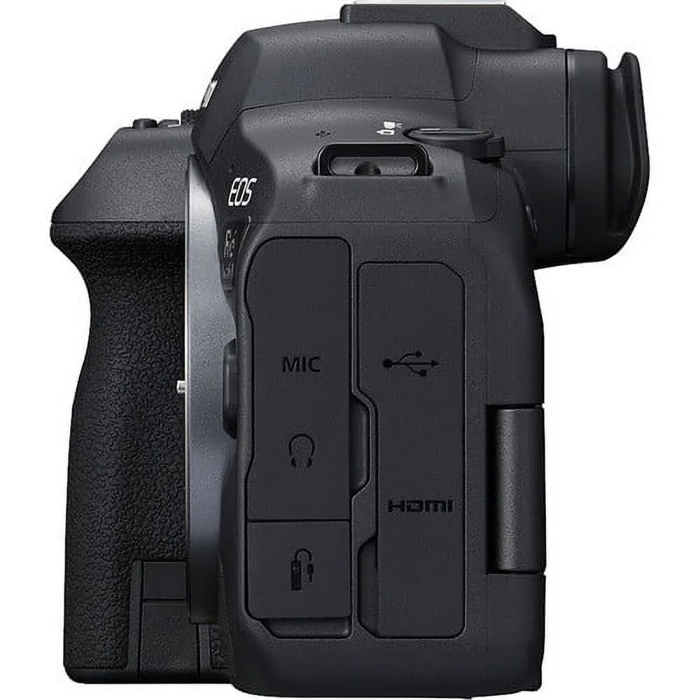 Canon EOS R6 Mark II Mirrorless Camera with 24-105mm f/4 Lens (5666C011) + 64GB Memory Card + Case + Corel Photo Software + LPE6 Battery + External Charger + Card Reader + More