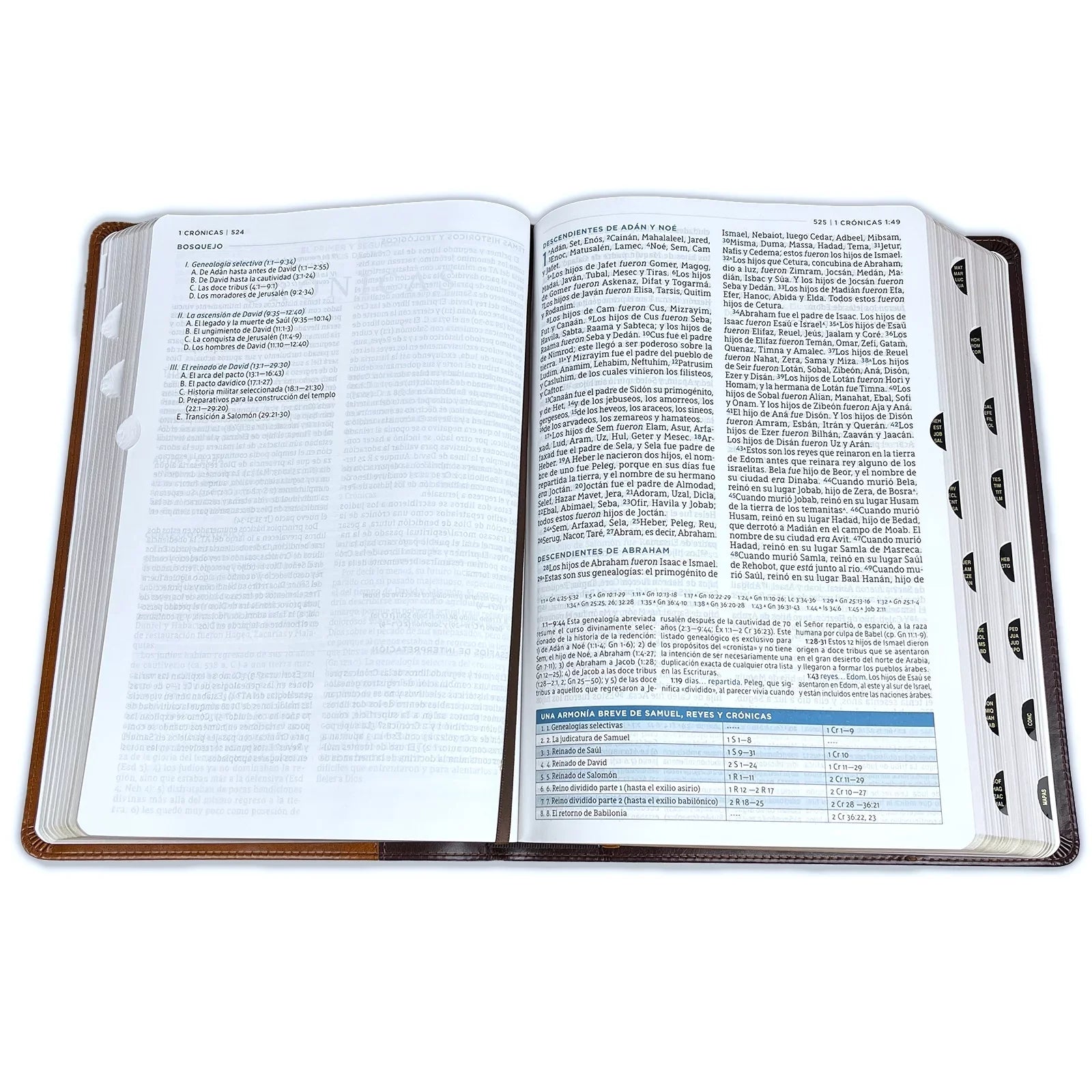 Nbla Biblia de Estudio Macarthur, Leathersoft, Café, Interior a DOS Colores, Con Índice (Other)