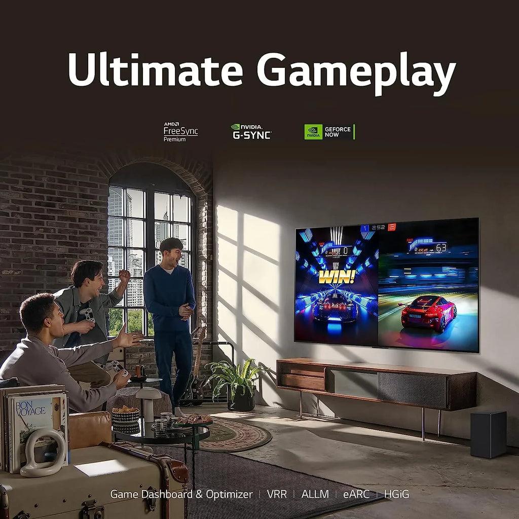 LG OLED55C3PUA 55 Inch OLED evo 4K UHD Smart TV with Dolby Atmos with a LG SC9 3.1.3ch Soundbar and Wireless Subwoofer with Dolby Atmos (2023)
