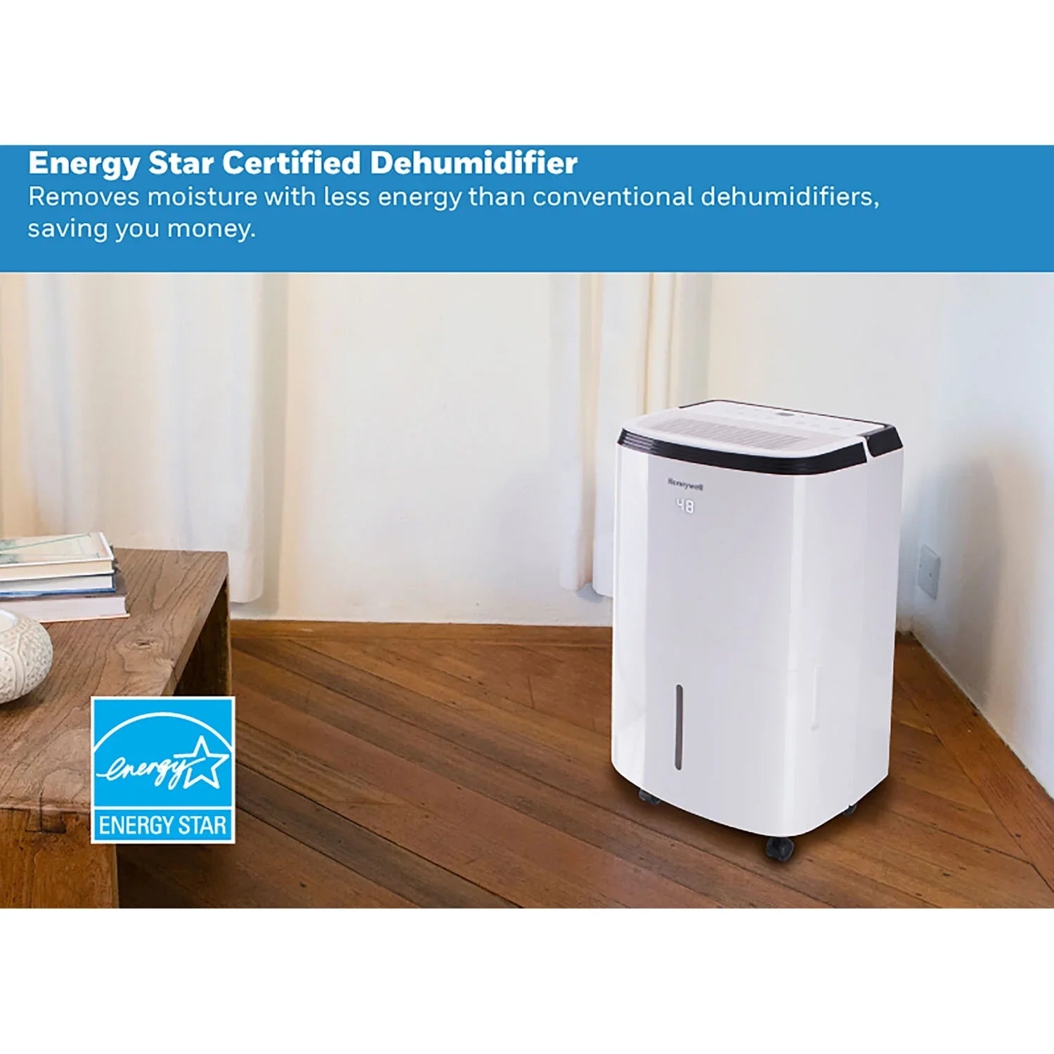 Honeywell Energy Star 30-Pint Dehumidifier with Washable Filter