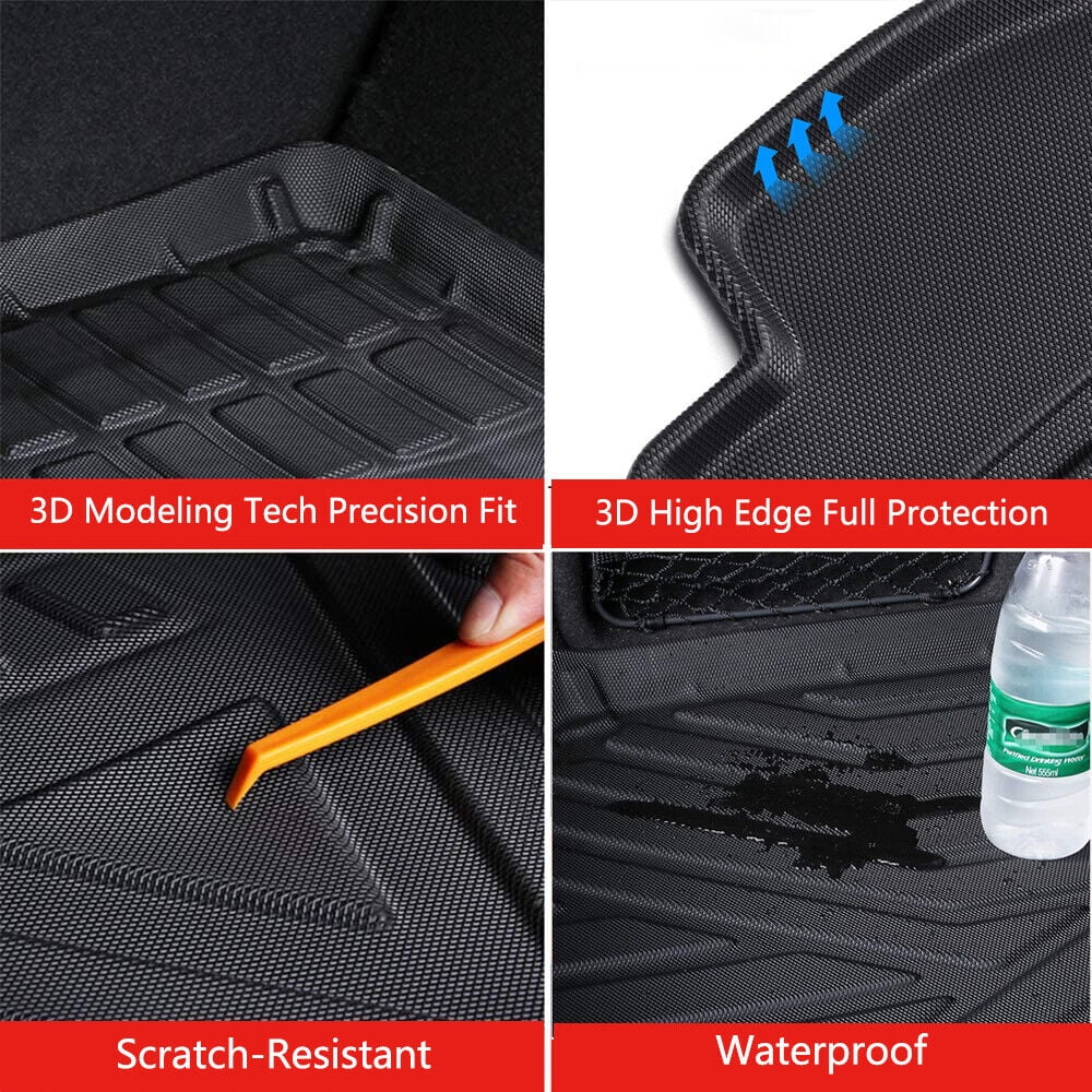 Cargo Mats Trunk Liner for Toyota Highlander 2020-2023 Waterproof Custom Mat