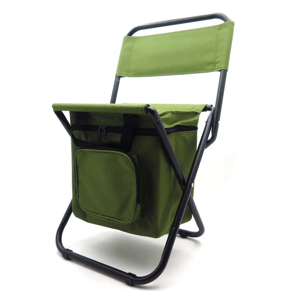 HTTMT- New Multi-use Backpack Chair Stool with Cooler Bag Hiking Fishing Camping Picnic